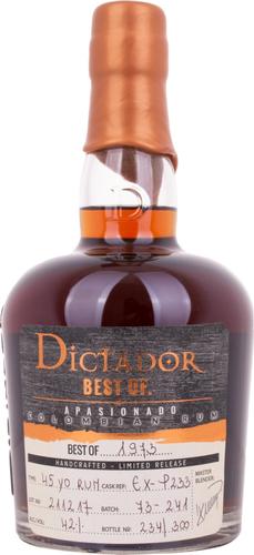 BEST OF 1973 APASIONADO Colombian Rum Limited Release 42% Vol. 0,7l