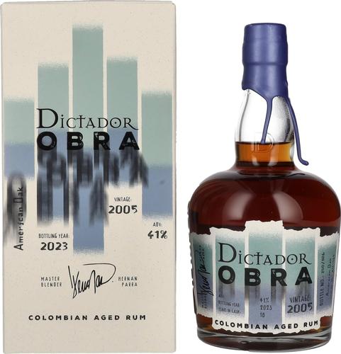 OBRA VINTAGE 18 Years Old AMERICAN OAK CASK Rum 2005 41% Vol. 0,7l in Giftbox