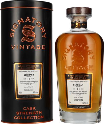 Benriach 11 Years Old Cask Strength Collection #104 2015 58.5% Vol. 0.7l in Tinbox