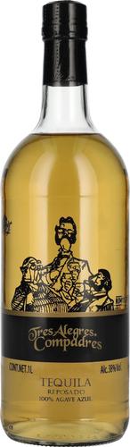 Tres Alegres Compadres Tequila Reposado 100% de Agave 38% Vol. 1l