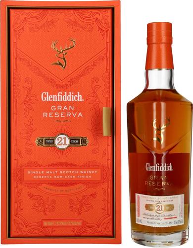 21 Years Old GRAN RESERVA Rum Cask Finish 43,2% Vol. 0,7l in Giftbox