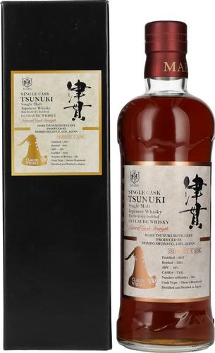 Mars TSUNUKI Single Cask Sherry Japanese Whisky CLAUDE Edition 58% Vol. 0,7l in Giftbox