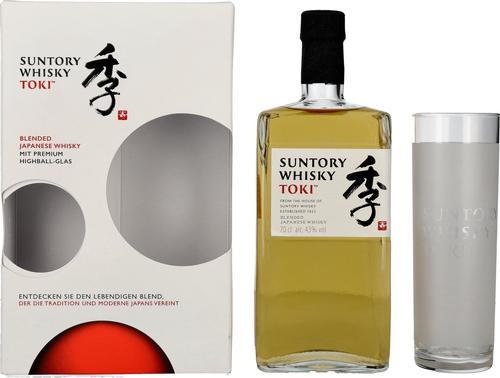 TOKI Blended Japanese Whisky 43% Vol. 0,7l in Giftbox with Highball glass